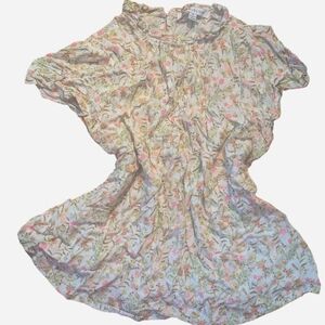 Rose + Olive Floral Blouse – Size M